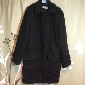 black winter coat